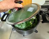 A picture of step 3 of Japanese Sukiyaki (Yamagata style).