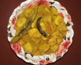 টমেটো- চিংড়ি মাছ দিয়ে গাঠি কচুর দম(tomato chingri mach diye gathi kochur dum recipe in Bengali) রেসিপি ধাপ - 7 ছবি