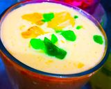 A picture of step 1 of Mango shake.