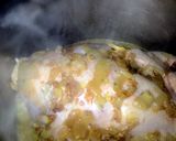 A picture of step 4 of Sig's Chicken Tagine with preserved Lemons.