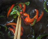 A picture of step 3 of Done in 15 Minutes! Crunchy Pork and Eggplant with Sweet-Salty Sauce.