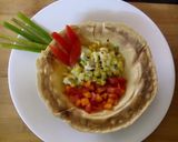 A picture of step 3 of Roti salad bowl Microwave recipe.