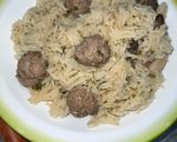 صورة لخطوة 4 من وصفة ارز بكريات اللحم مفروم