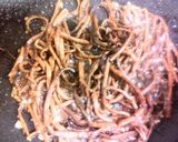 A picture of step 3 of Royal Fern Namul with a Secret Sauce.