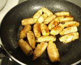 A picture of step 6 of Sweet Potato Pork Rolls.