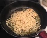 A picture of step 14 of Asian-style Spaghetti Aglio e Olio with Coriander.