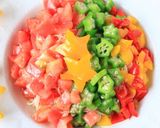 A picture of step 5 of Tomato and Okra Milky Way Somen Noodles for Tanabata.