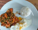 Foto del paso 5 de la receta: Plato combinado de arroz con pisto y huevos