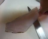 A picture of step 8 of Preparing Scorpion Fish Sashimi.