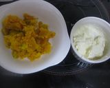 A picture of step 1 of Cheese & Kabocha Squash Pudding.