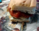 A picture of step 8 of Easy Pepperoni Pineapple Pizza Bread Burgers.