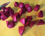 A picture of step 1 of Carrots and Beets.