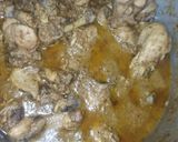 A picture of step 7 of Mughlai badami chicken masala boti.