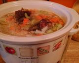 A picture of step 2 of split pea soup.