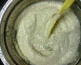 A picture of step 1 of Pineapple Dhokla.