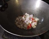 A picture of step 2 of ChhenaTarkary (Curry).