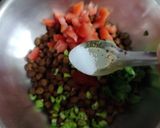 A picture of step 2 of Chana chaat.