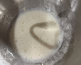 A picture of step 1 of Schiacciata with Sourdough Starter.