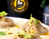 A picture of step 3 of Chicken Ravioli With Chilli Garlic Oil In White Sauce.