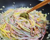 鮮蝦青醬咖樂彩虹麵的食譜步驟7照片