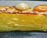 A picture of step 4 of Layered Potatoes with Spicy Sauce and Black Garlic Aioli.