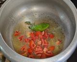 A picture of step 3 of Gujarati dish Bhrela ringna bateta nu sak.