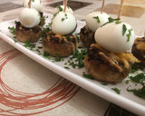 Foto del paso 7 de la receta: Nidos de champiñones con huevo de codorniz