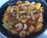 Foto del paso 3 de la receta: Migas de bacalao con gambas y espárragos blancos