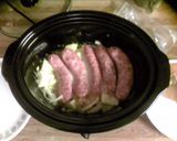 A picture of step 4 of Beer Brats in Brei with Brownbread.