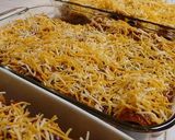 A picture of step 8 of Beef Enchiladas.