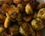 A picture of step 4 of Roasted Brussels sprouts.