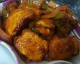 A picture of step 3 of Chilli Paneer.