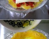 A picture of step 4 of 2-Egg Microwaved Ripe Tomato and Cheese Omelette.
