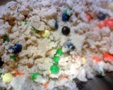 A picture of step 3 of Quick & Easy M&M Cookie Balls.