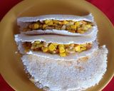 Foto del paso 13 de la receta: Tapioca relleno de choclo salteados, comida saludable