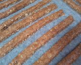A picture of step 5 of Crunchy Macrobiotic Cinnamon Nut Snack Sticks.