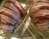 A picture of step 3 of Peppercorn Bacon Wrapped Chicken Breast.