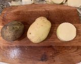 A picture of step 1 of Fondant potatoes.