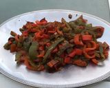 Une image de l'étape 12 de Poivrons et tomates à l'ail et anis vert.