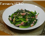 A picture of step 2 of Butter-Sautéed Spinach with Bacon.