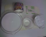 A picture of step 1 of Fruit Packed Milk Kanten Jelly.