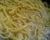 A picture of step 1 of sunshines shrimp and fettucini.