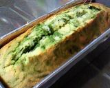 A picture of step 8 of Marbled Matcha Pound Cake.