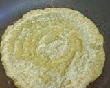 A picture of step 3 of Sattu chilla.