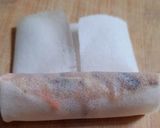 A picture of step 3 of Chả Giò (Vietnamese Fried Spring Rolls).