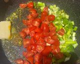 A picture of step 2 of Gujrati Baigan Bharta / Oro / curried Aurbergine.