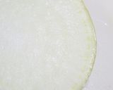A picture of step 3 of Prep Daikon Radish for Buri Daikon and Simmered Dishes.