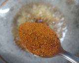 A picture of step 5 of Achari masala Soya chaap.