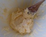 A picture of step 4 of Vickys Cherry Frangipane-Streusal Cake, GF DF EF SF.