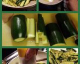 A picture of step 1 of AMIEs FARFALLE & ZUCCHINI with PISTACHIO Nut & BASIL Sauce.